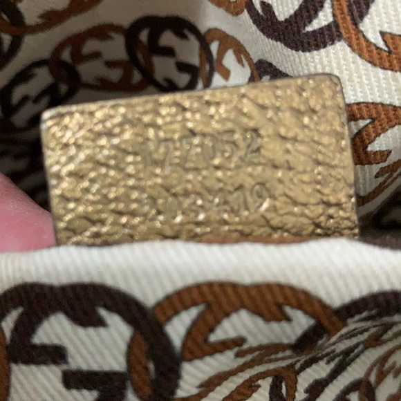 Authentic Gucci monogram top zip tote bag